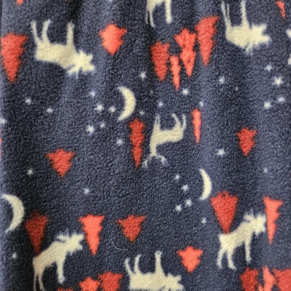 Eddie Bauer Pajamas Size M (10/12) Kids with Moose and trees. - Picture 2 of 10